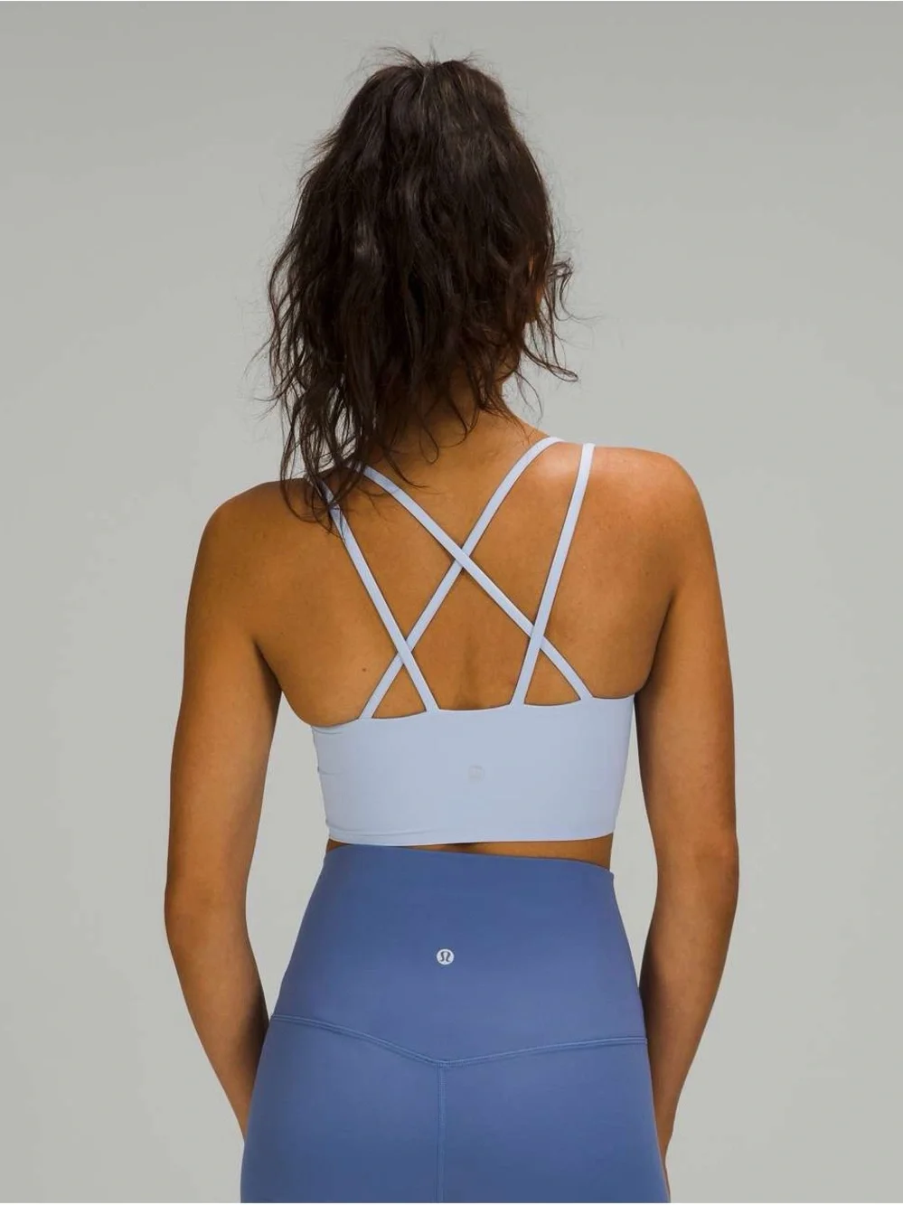 Lululemon Like a Cloud Bra Long Line *Light Support, B/C Cup Blue Linen